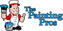 Painter cartoon logo with "The Painting Pros".
